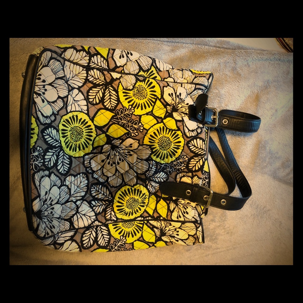Green, white and grey Vera Bradley shoulder bag